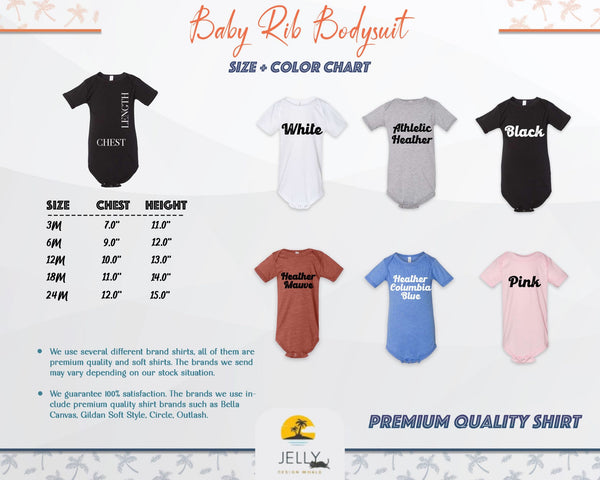 Personalized Baby Bodysuit - Custom Bodysuit with Retro Wavy Name - Cute Personalized Natural Baby, Infant Bodysuit,Disney Custom