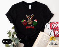 Nurse Santa's Favorite Elf Shirt, Nurse Shirt, Nurse Life Shirt, Cute Santa Tee, Christmas Shirt, Merry Christmas Gift for Nurse