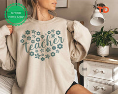 Teacher Sweatshirts, Back to School Teacher Sweatshirt, First Day of School Shirt for Teachers, Personalized Shirt, Birthday Shirt