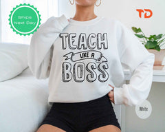 Teacher Sweatshirts, Back to School Teacher Sweatshirt, First Day of School Shirt for Teachers, Personalized Shirt, Birthday Shirt