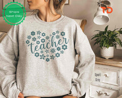 Teacher Sweatshirts, Back to School Teacher Sweatshirt, First Day of School Shirt for Teachers, Personalized Shirt, Birthday Shirt