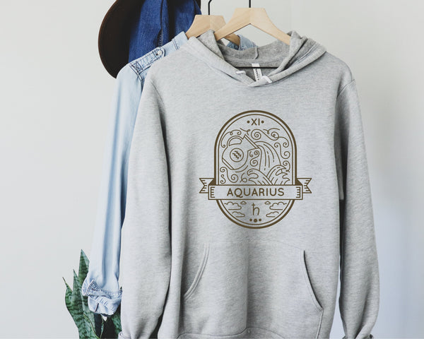 Aquarius Zodiac Hoodie, Best Gift Ever, All Zodiac Hoodie, Mr Mrs Simple Shirt, Perfect Gift, New Season Zodiac Hoodies