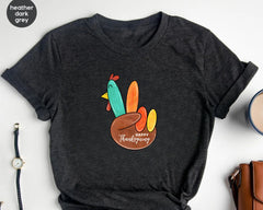 Peace Sign Turkey, Retro Thanksgiving Turkey Shirt, Hello Thanksgiving , Gift For Thanksgiving, Happy Thanksgiving Shirt Family Thanksgiving