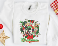 Mickey Mouse Christmas Lights Sweatshirt, Mickey's Very Merry Christmas Party Sweatshirt, Disney Holiday Vacation Gift, Disney Sweatshirt