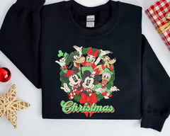 Mickey Mouse Christmas Lights Sweatshirt, Mickey's Very Merry Christmas Party Sweatshirt, Disney Holiday Vacation Gift, Disney Sweatshirt