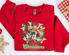 Mickey Mouse Christmas Lights Sweatshirt, Mickey's Very Merry Christmas Party Sweatshirt, Disney Holiday Vacation Gift, Disney Sweatshirt