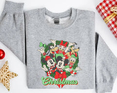 Mickey Mouse Christmas Lights Sweatshirt, Mickey's Very Merry Christmas Party Sweatshirt, Disney Holiday Vacation Gift, Disney Sweatshirt