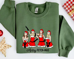 Merry Fetch-Mas Mean Girls Sweatshirt - Christmas Sweatshirt  -Merry Fetch-Mas Mean Girls Sweatshirt, Merry Fetchmas Christmas, Funny Mean