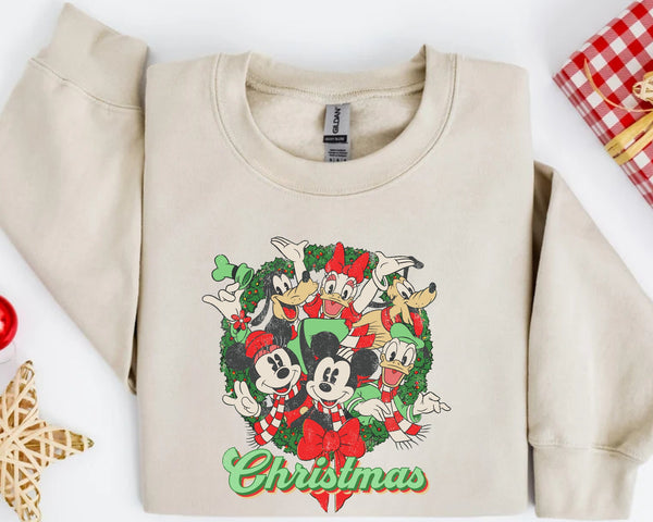 Mickey Mouse Christmas Lights Sweatshirt, Mickey's Very Merry Christmas Party Sweatshirt, Disney Holiday Vacation Gift, Disney Sweatshirt