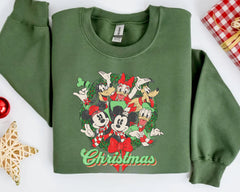 Mickey Mouse Christmas Lights Sweatshirt, Mickey's Very Merry Christmas Party Sweatshirt, Disney Holiday Vacation Gift, Disney Sweatshirt