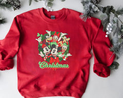 Mickey Mouse Christmas Lights Sweatshirt, Mickey's Very Merry Christmas Party Sweatshirt, Disney Holiday Vacation Gift, Disney Sweatshirt