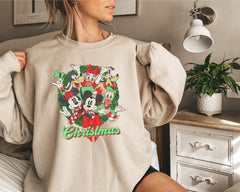 Mickey Mouse Christmas Lights Sweatshirt, Mickey's Very Merry Christmas Party Sweatshirt, Disney Holiday Vacation Gift, Disney Sweatshirt