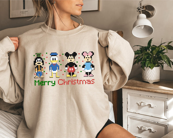 Mickey's Very Merry Christmas Party 2023 Sweatshirt, Mickey and Friends Christmas Shirt, Disney Xmas Party Tee, Disney Family Matching Shirt