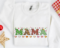 Christmas Mom hoodies, Christmas Mama Sweatshirts, Mama gift Sweaters, Family Christmas Sweater, Holiday Mom hoodies, Christmas love hoodies