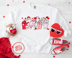 Love Sign Language , ASL Valentines , SPED Teacher Valentine , Valentine Day Shirt, Hand Language