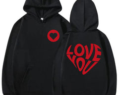 Valentines Day Love Unisex Hoodie, Valentines Day Gift,front and back printing,Hoodies, Sweatshirt