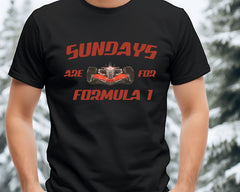 Formula 1 Racing T-Shirt - Sundays are for Formula 1 - Retro F1 Graphic Tee - Classic Race Car Design - Motorsport Enthusiast Gift