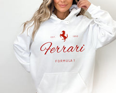 ferrari hoodie, Ferrari Race Swaetshirt, Car sweatshirt, Race hoodies, Race Car, , Formula 1 Sweatshirt