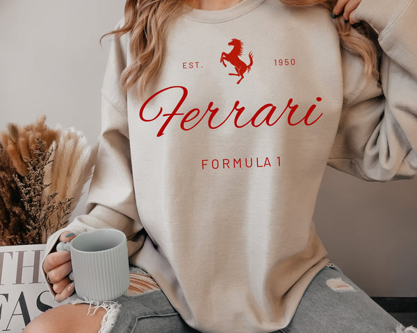 ferrari hoodie, Ferrari Race Swaetshirt, Car sweatshirt, Race hoodies, Race Car, , Formula 1 Sweatshirt