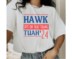 Hawk Tuah Spit on that Thang Tee, Hawk Tuah Girl Funny Viral Shirt, Hawk Tuah Meme 2024, Trendy Comfort Colors Unisex Shirt