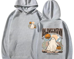 Retro Halloweentown Sweatshirt - Vintage Fall Hoodie, Halloween Ghost Sweater, Cozy Unisex Pullover -Halloween gift hoodie