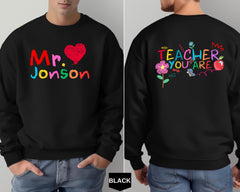 Personalized gift for female teacher sweatshirt,hallowen teacher gift,Christmas teacher gift,sweatshirt for teachers,Hoodie for teachers