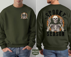 Spooky Season Sweatshirt,Retro Spooky Shirt,skeleton Hoodie,Halloween Sweatshirt,Fall Vibes,Cozy Season ,Cute Fall hoodies,Halloween Gift,