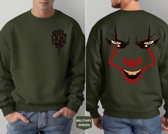 Horror Clown Sweatshirt - You'll Float Too, Scary Balloon & Halloween Spooky Sweatshirt - Horror Character Gift