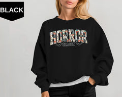 Horror Movie Hoodie, Horror Season Sweatshirt - Spooky Halloween Clothing, Scary Movie Fan Gift, Cozy Autumn Fashion