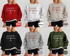 Happy New Year 2025 Sweatshirt - Wine & Alcohol Sweatshirt - Christmas Hoodie - Winter Xmas Vibes Gift - Merry Christmas Sweatshirt