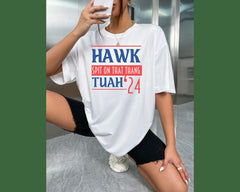 Hawk Tuah Spit on that Thang Tee, Hawk Tuah Girl Funny Viral Shirt, Hawk Tuah Meme 2024, Trendy Comfort Colors Unisex Shirt