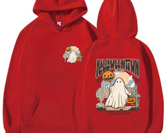 Retro Halloweentown Sweatshirt - Vintage Fall Hoodie, Halloween Ghost Sweater, Cozy Unisex Pullover -Halloween gift hoodie