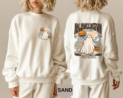 Retro Halloweentown Sweatshirt - Vintage Fall Hoodie, Halloween Ghost Sweater, Cozy Unisex Pullover -Halloween gift hoodie