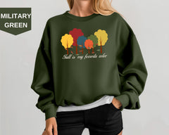 Fall Tree Sweatshirt, Autumn Tree Line Sweatshirt, Thanksgiving Sweatshirt, Fall Autumn Women's Sweatshirt, Trendy Bestseller Fall  Hoodies