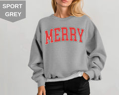 Merry Christmas Sweatshirt, Christmas Hoodie, Cute Winter Sweater, Christmas Hoodie for Women, Christmas Crewneck Sweatshirt,Holiday hoodies