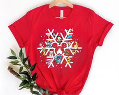 Disney Snowflake Christmas Sweatshirt, Disneyland Xmas Shirt, Magic Kingdom Holiday Shirt, Mickey Snowflake T-Shirt, Disney Christmas Trip